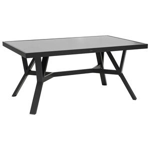 Samvaro table  90x140 cm includes glass plate Anthracite 