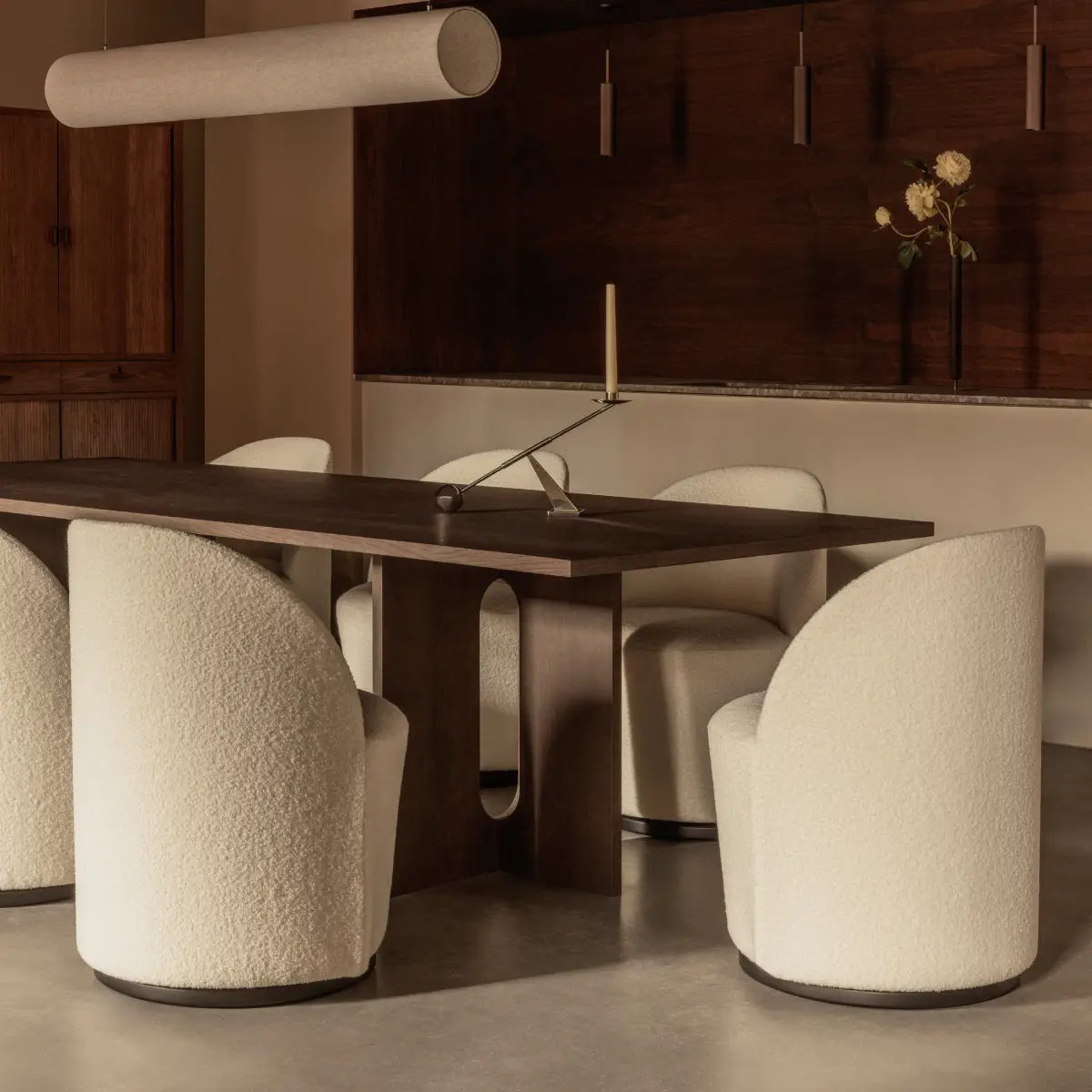 Androgyne Dining Table Dark Oak - 278 x 109 cm
