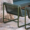 Al Dente lounge chair Weave Dark green