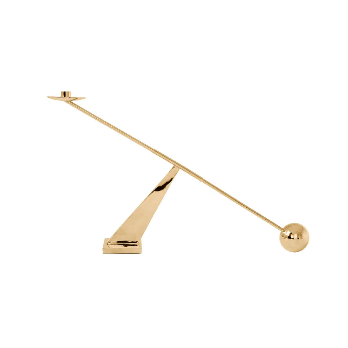 Interconnect Candleholder Large - Polished Brass