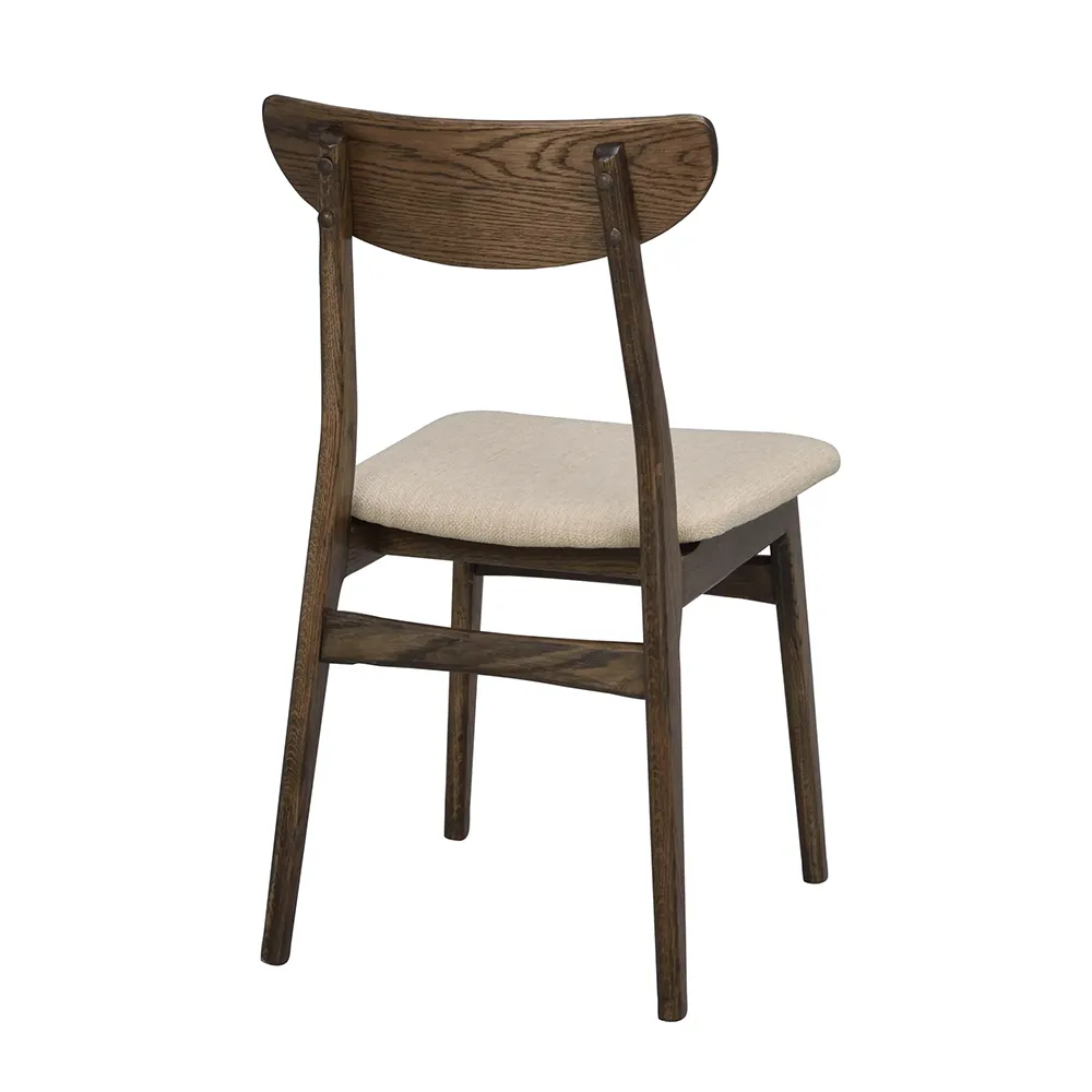 Rodham chair brown oak/beige