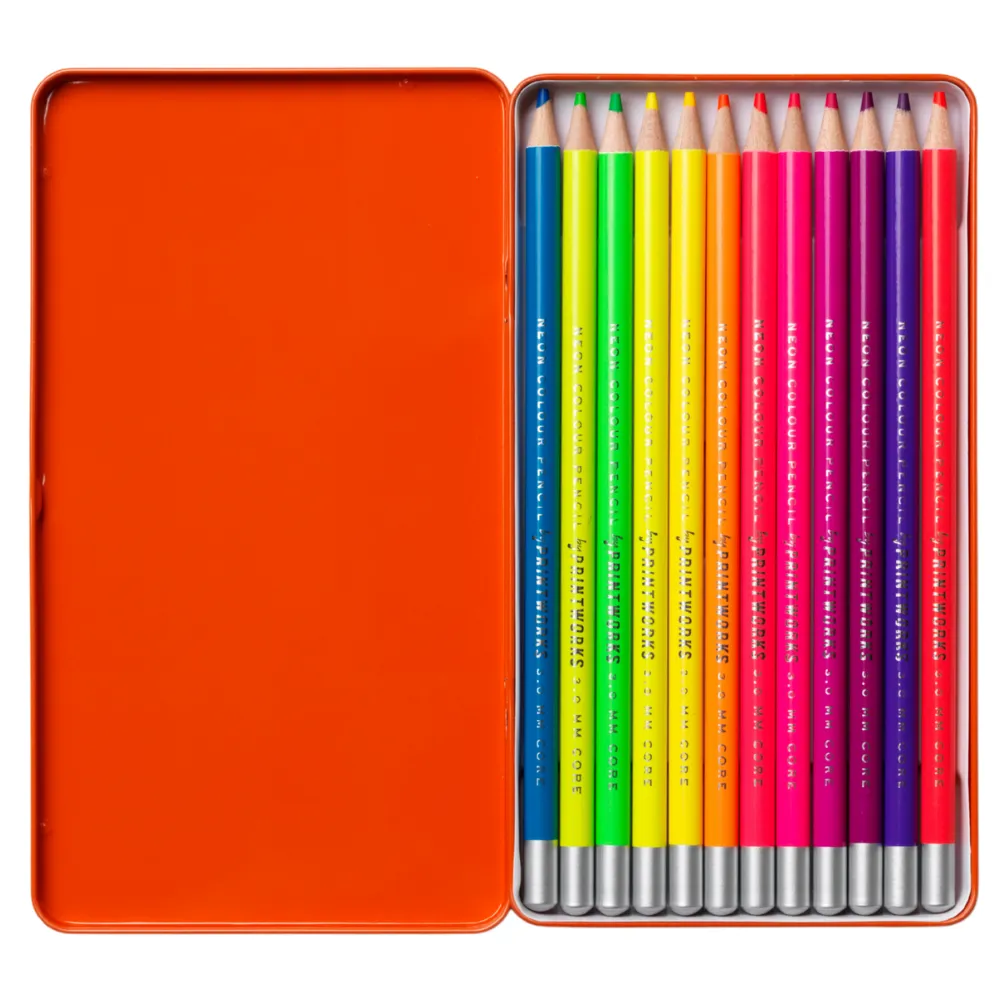 12 Colour pencils - Neon