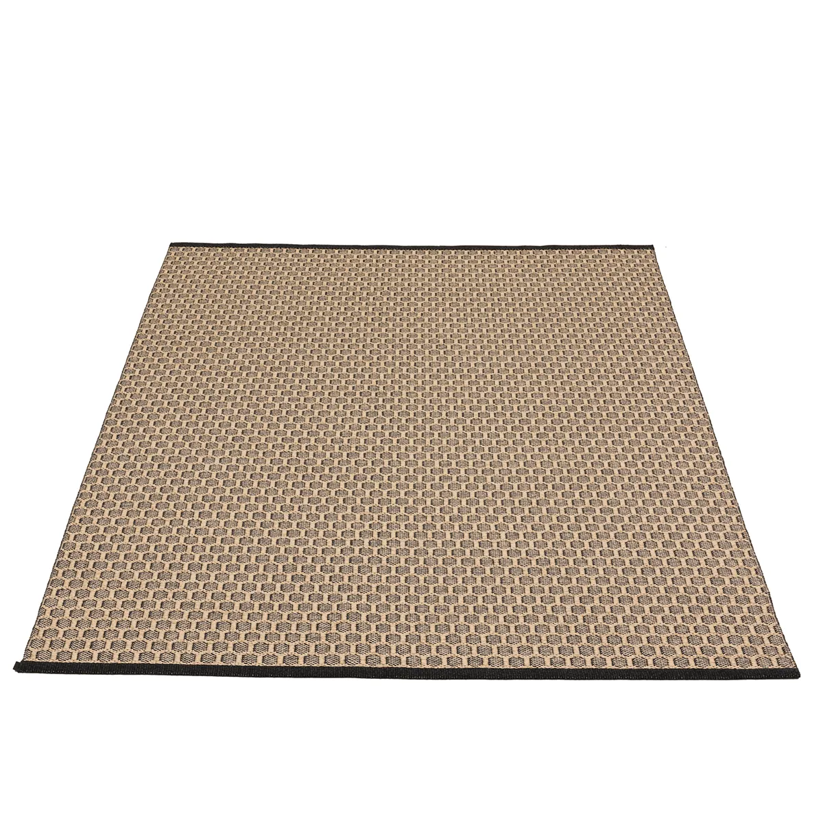 Reversible Plastic Rug MIMI Black/Beige 180x260 cm