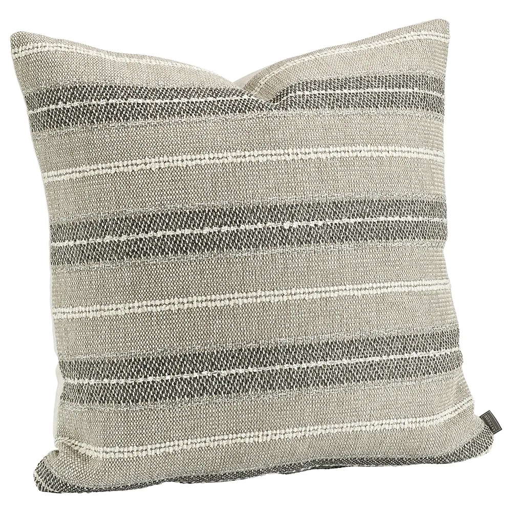 Nomad Multi Stripe Cushion Cover Grey 50x50 cm
