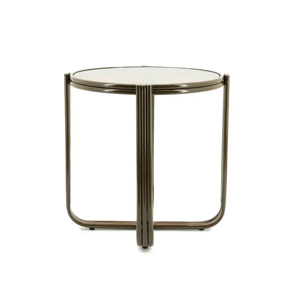 Side table Groovy - brown 42,5x42,5x42,5 cm