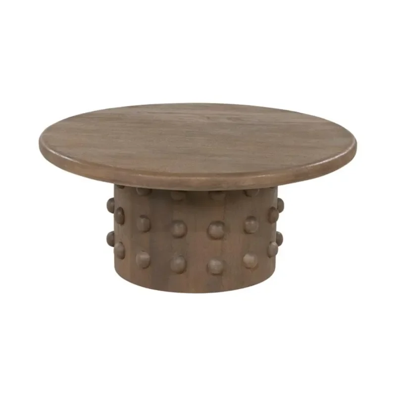 PopDot Coffee table 80x80x35 cm Mango Wood Brown