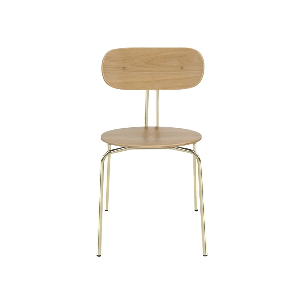 Curious Dining Chair Oak/Brass