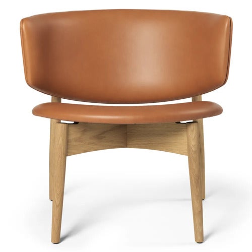 Herman Lounge Chair Envy Leather - Oak/Cognac