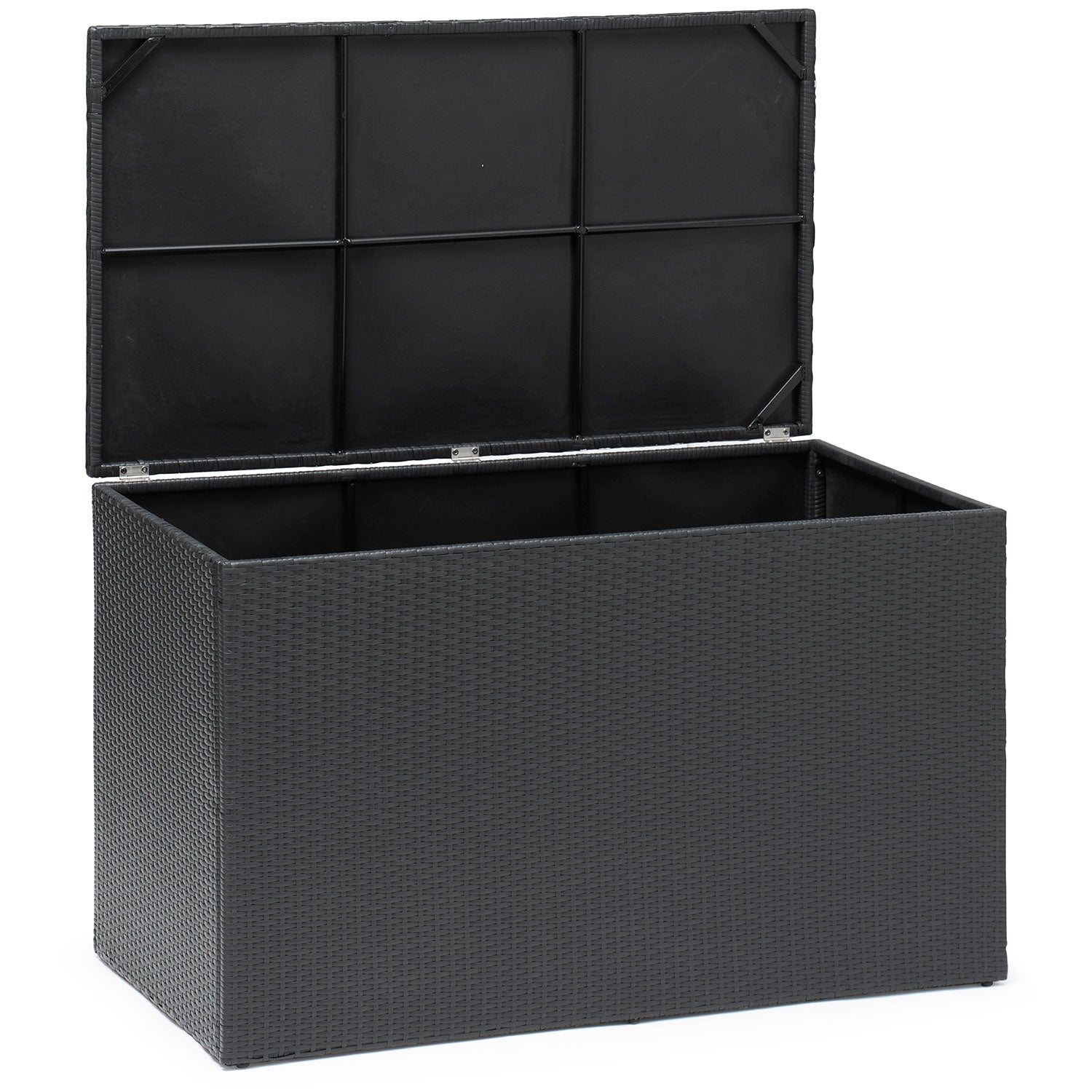 Boston cushion box xl black synthetic rattan 