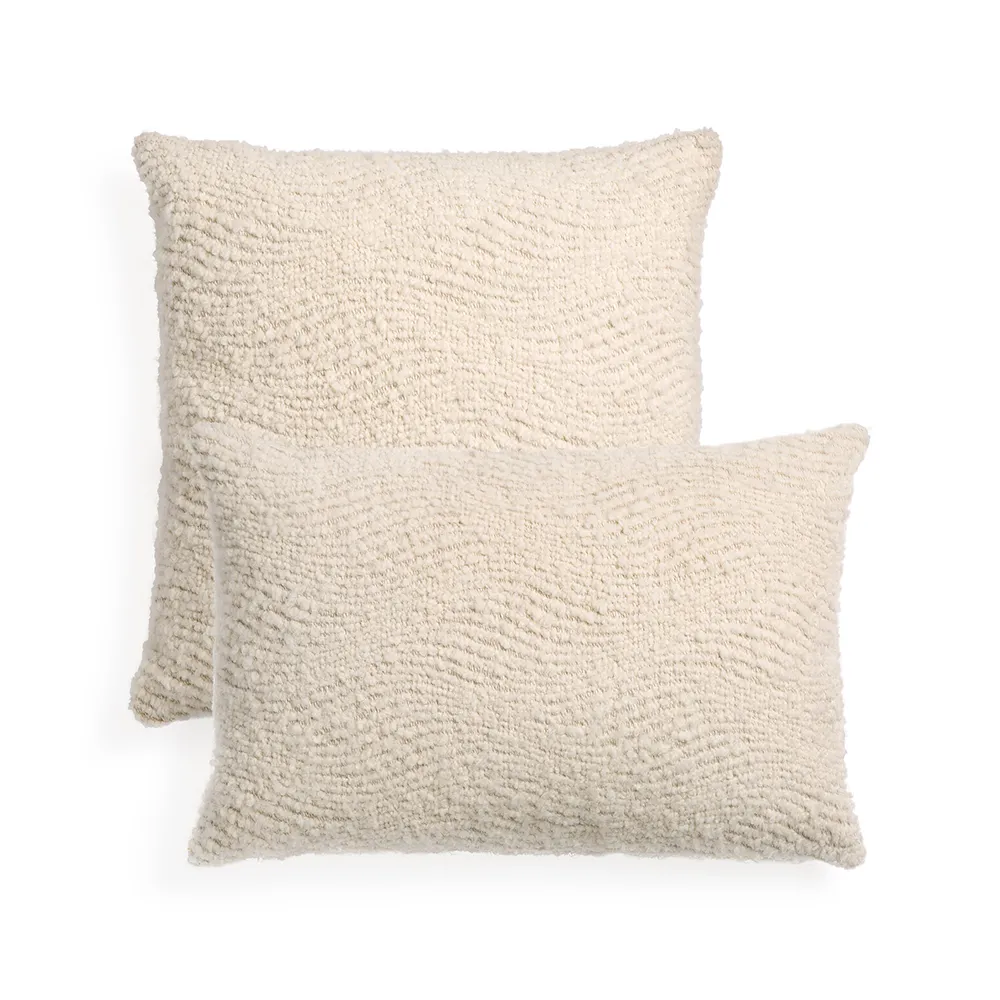 Cushion Wave 50x50 cm Off-white