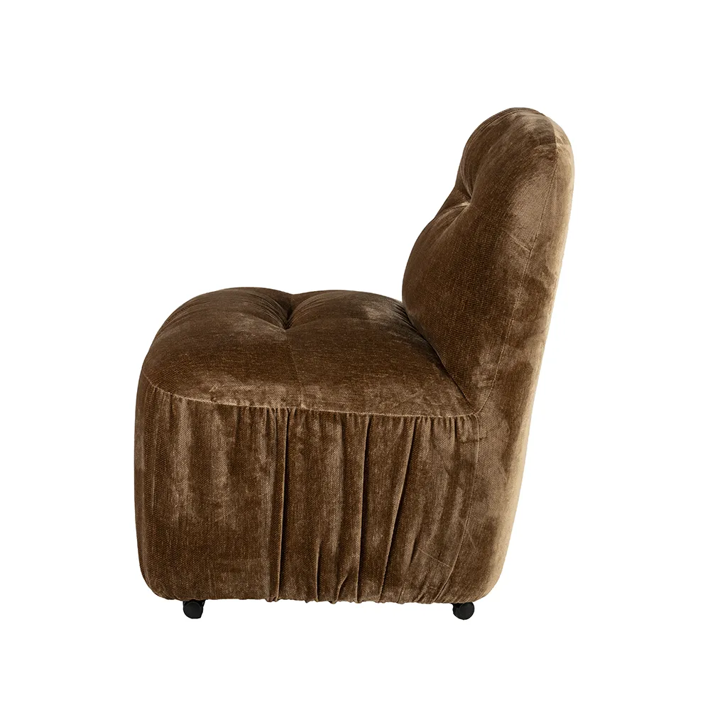 Upholstered chair Nido Mustard
