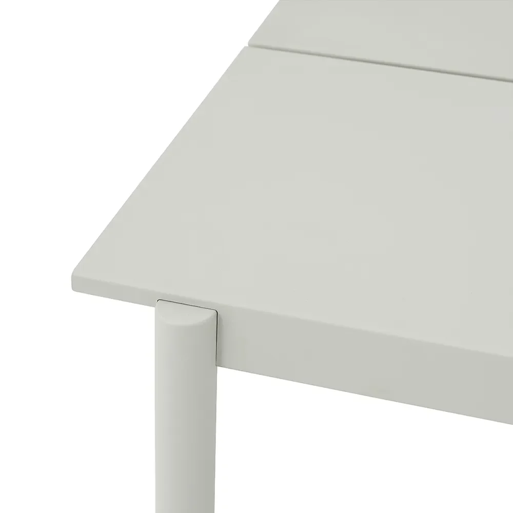 Linear Steel Dining table 220x90 cm Grey 