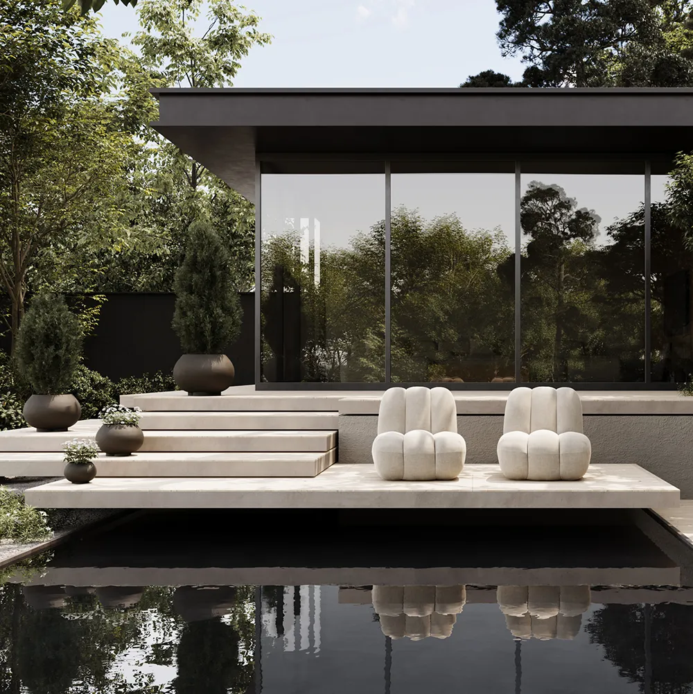 Toe armchair - Warm Ash