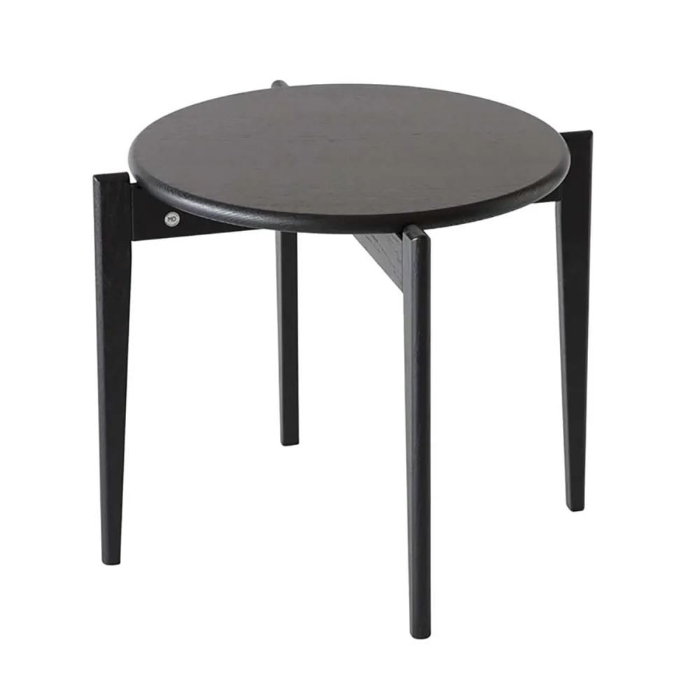 Tilia Coffee Table Ø51 cm Black Stained Oak
