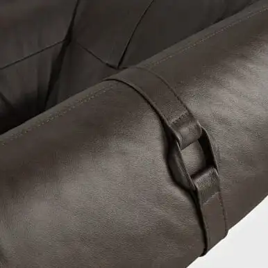 Lounge armchair Lee brown