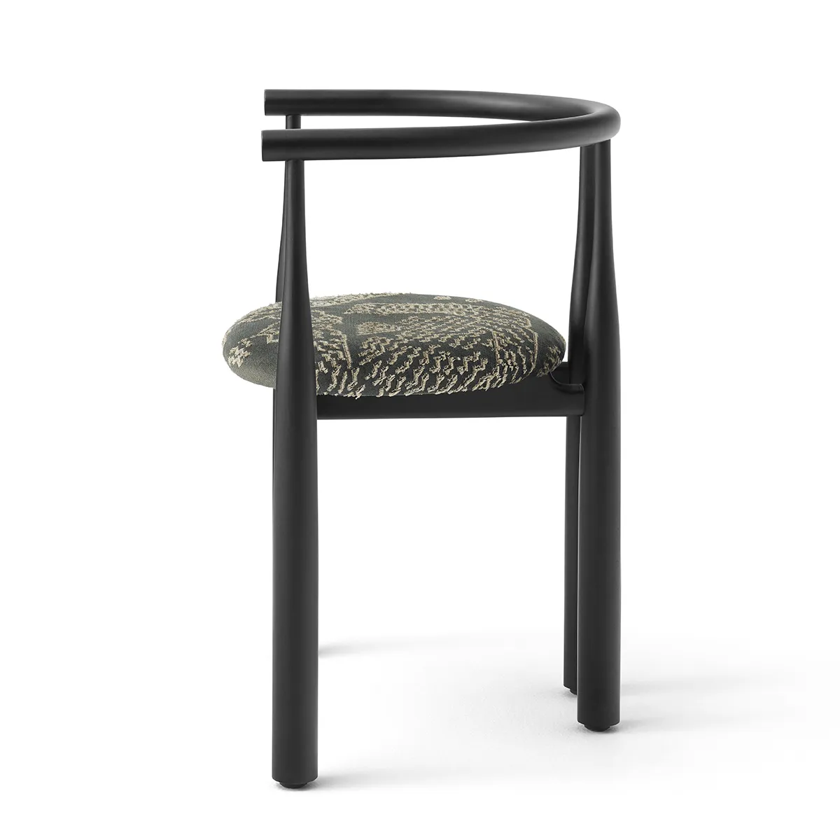Dining Chair Bukowski Black Dedar Tiger Mountain with armrest