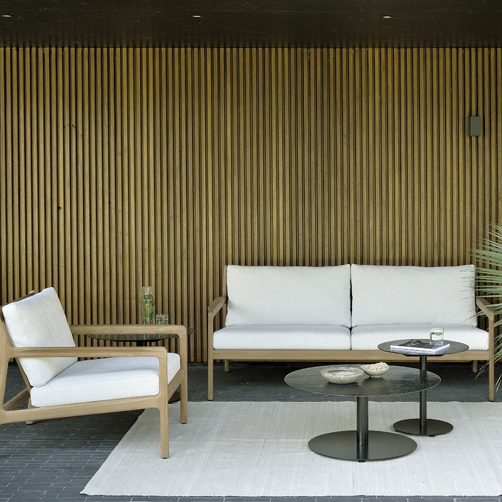 Jack 2-seater sofa Teak/Off White