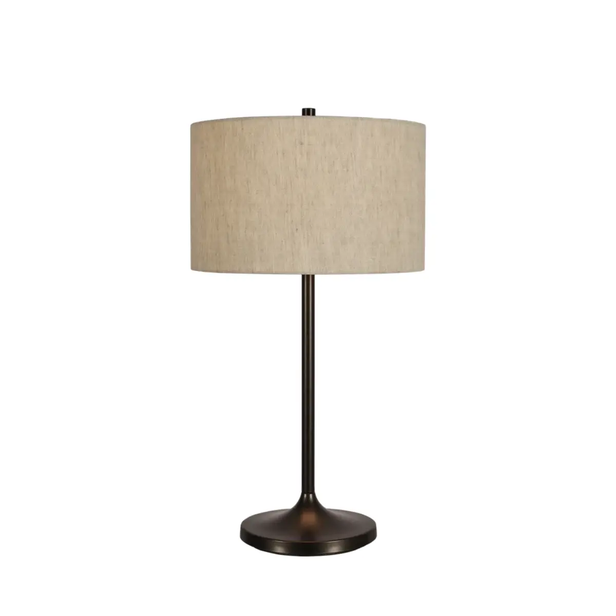 Soft table lamp Ø34 natural linen/metallic bronze