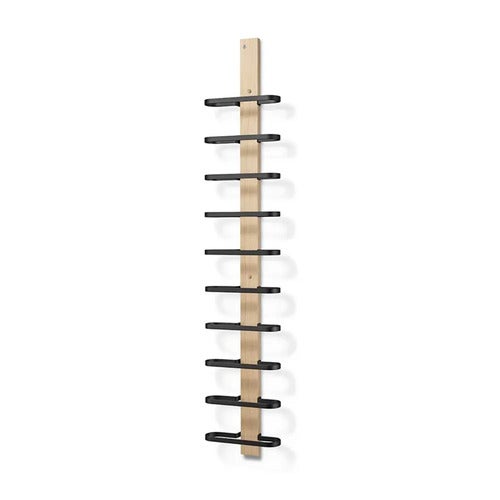 Mazzi Wine rack 10 bottles White oiled Oak/Matt Black Steel