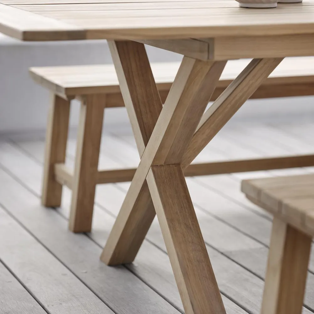 Brutus Dining table 100x200-265 cm teak