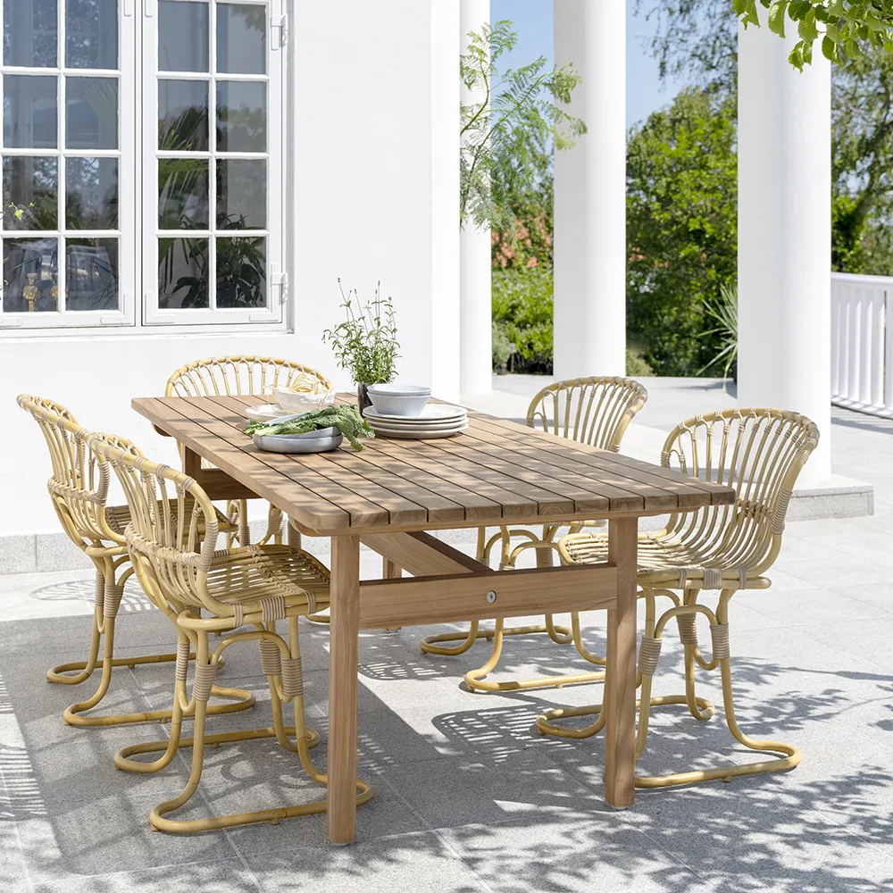 Tobias teak table 205x91 cm