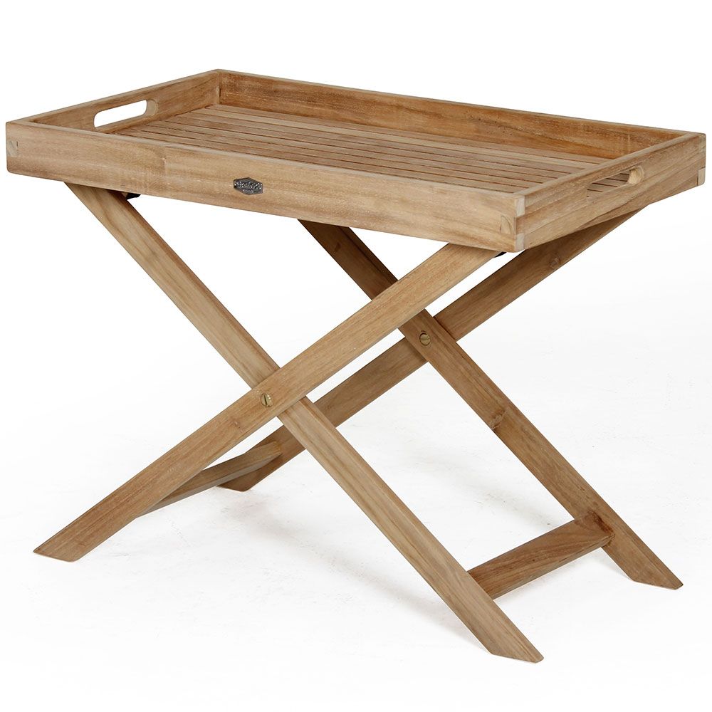 Turin serving tray natural teak