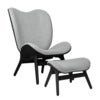A Conversation Piece Lounge Chair Black Oak/Sterling