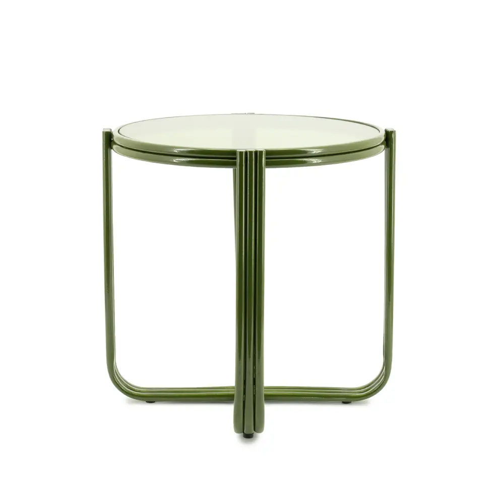 Side table Groovy - green 42,5x42,5x42,5 cm