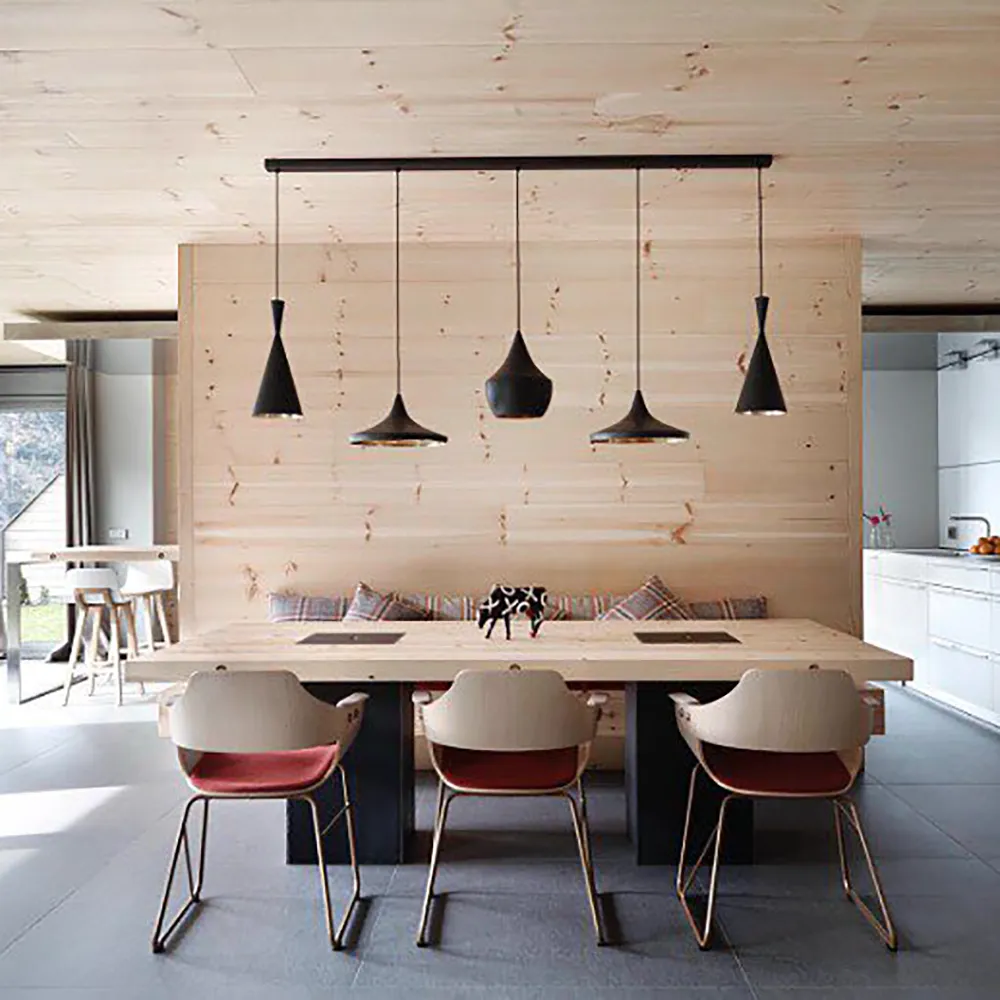 Beat Pendant Fat Black LED