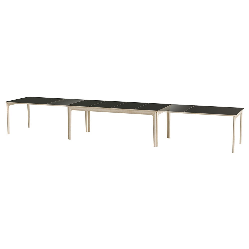 Sm27 Table Oak White Oil/Black Nano Laminate