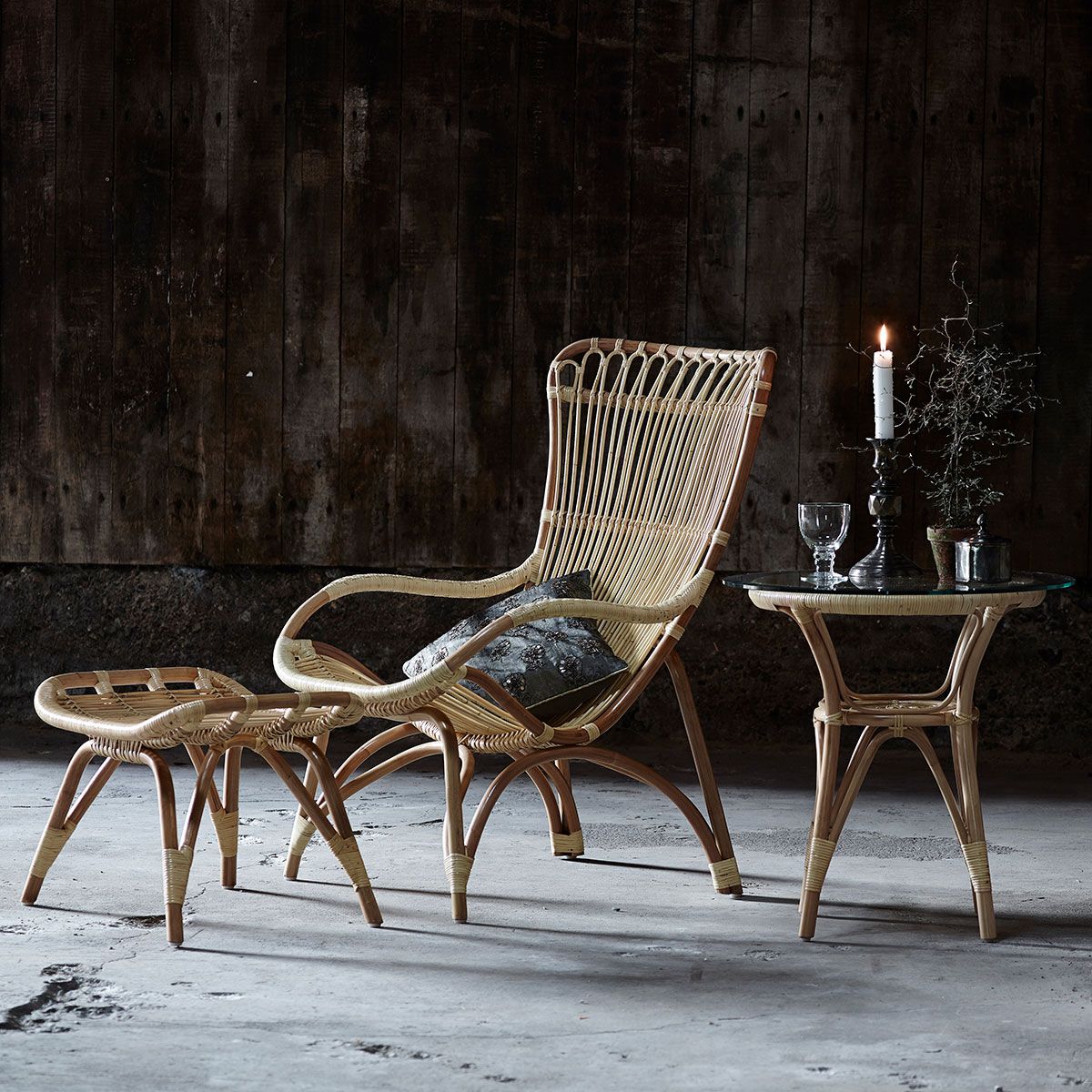 Monet Rattan Armchair Natural