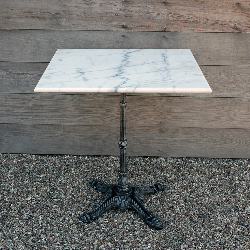 Loire marble table 70x70 cm white