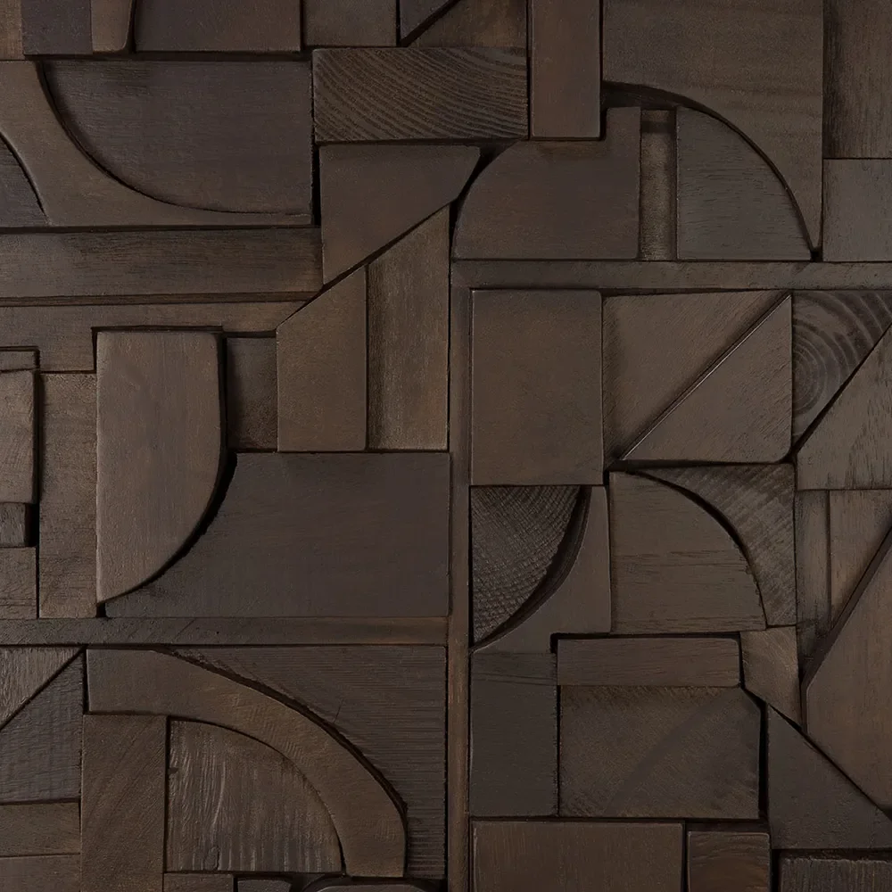  Bricks Wall art 120x90 cm Brown