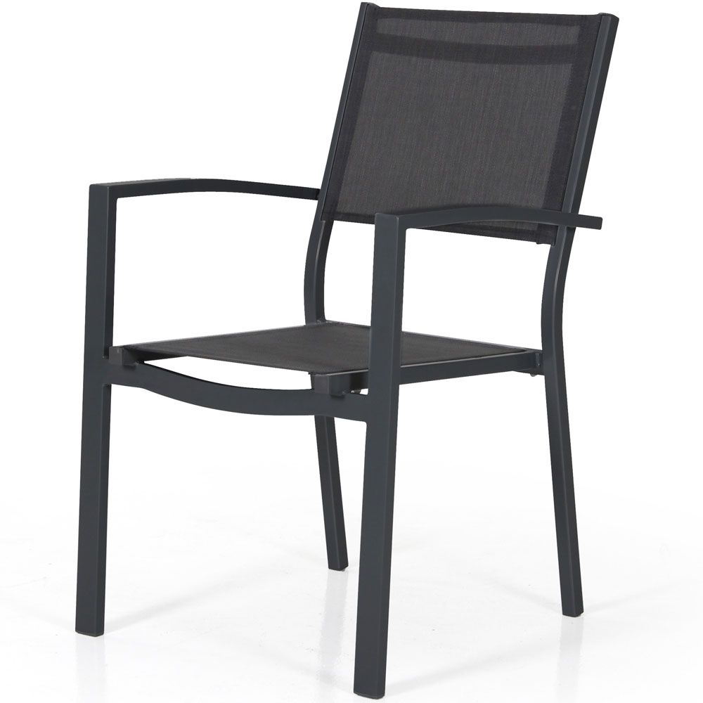 Leone Armchair Black Aluminium