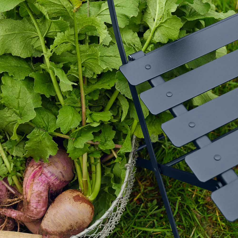 Bistro 2-seater ottoman Deep blue