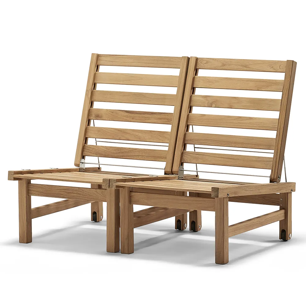 Armchair buildable teak