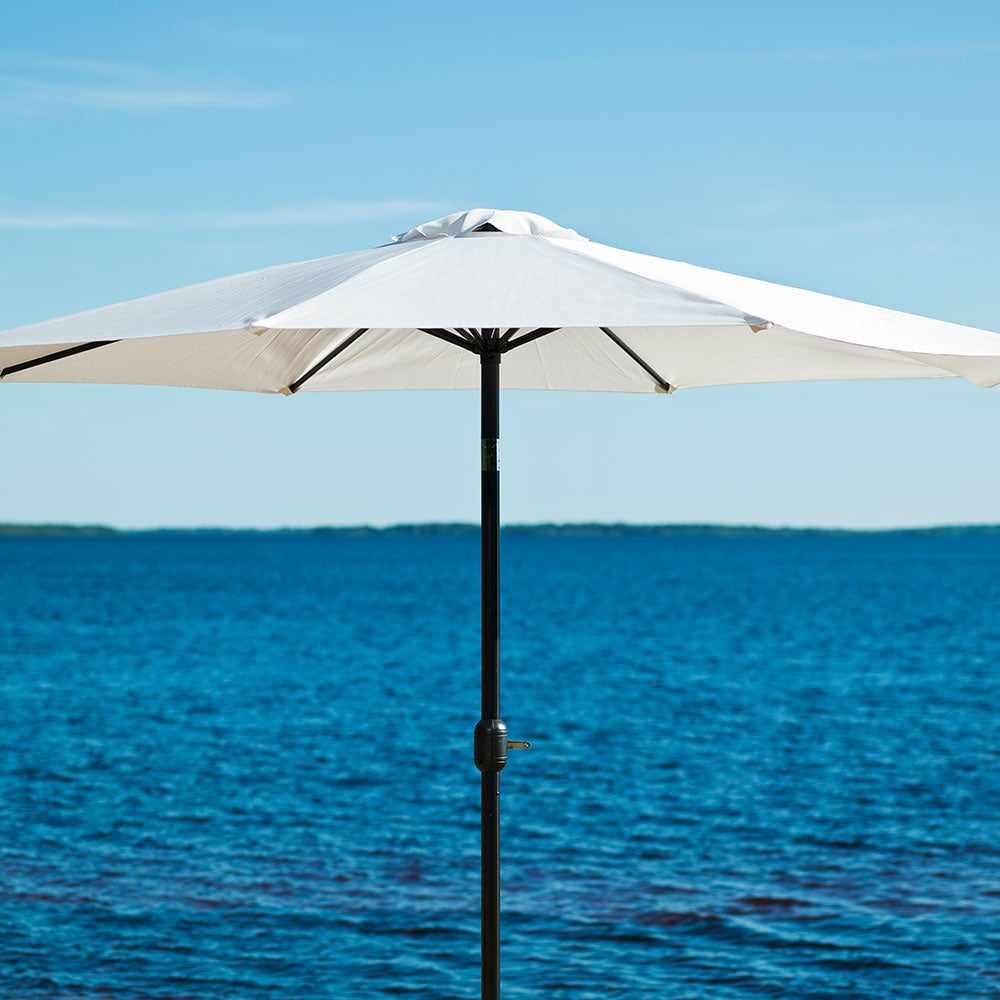Parasol 300 cm beige aluminum 