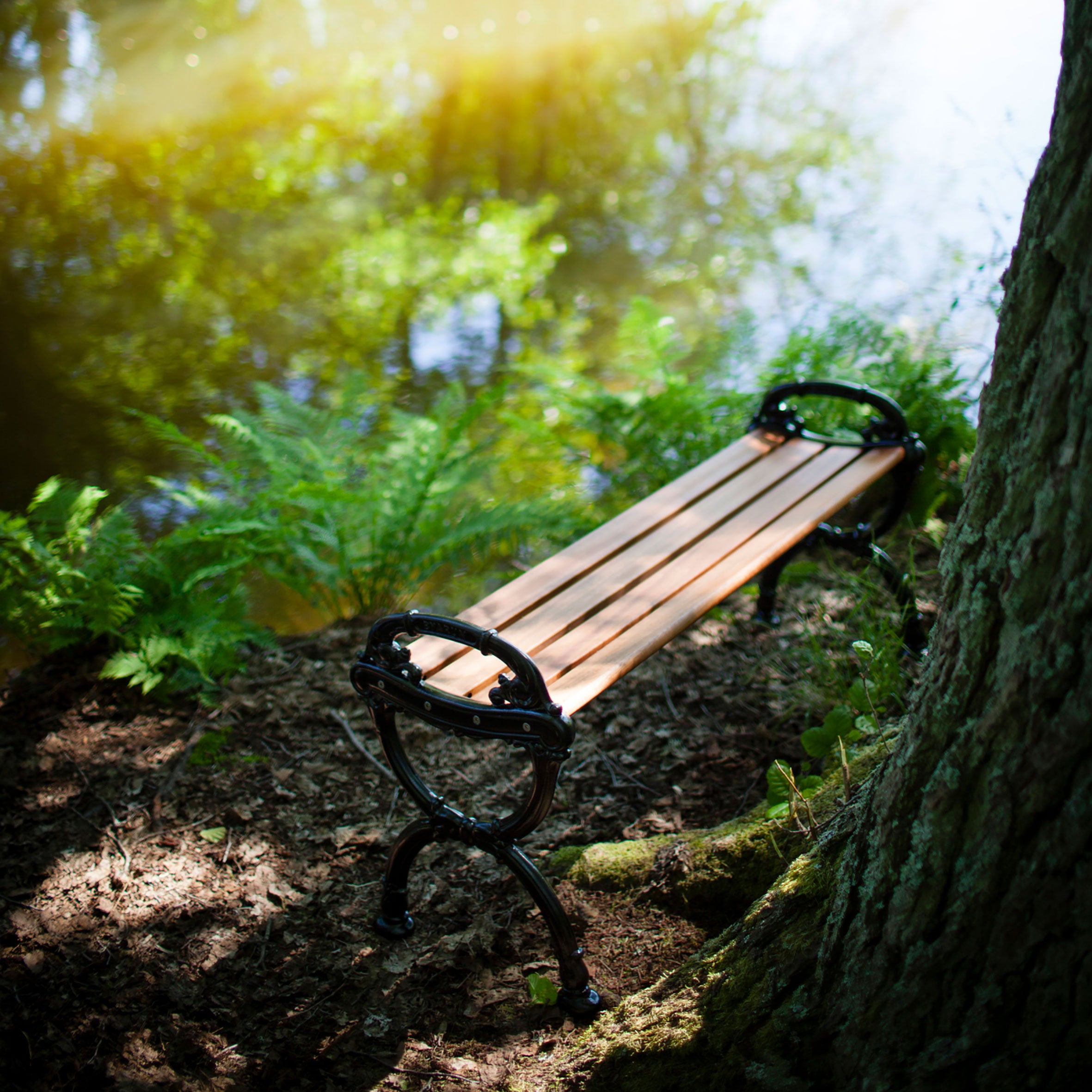 Bench Byarum / g:natural / w:oiled mah. Byarum Mill