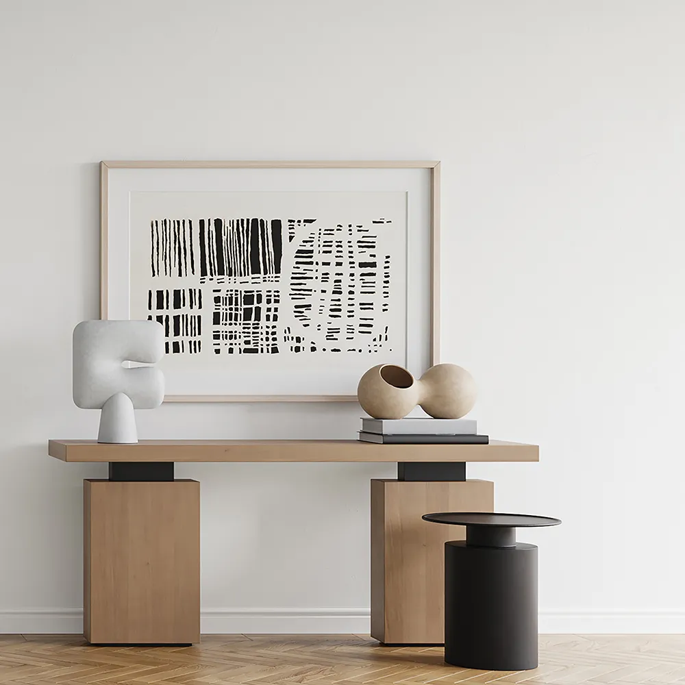 Pillar Table, Tall - Burned Black