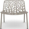 Forest lounge armchair Pearly Gold