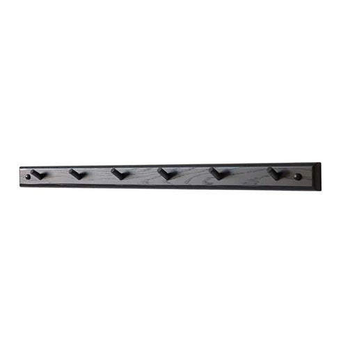 Cora Hook strip 80 cm Black stained Oak
