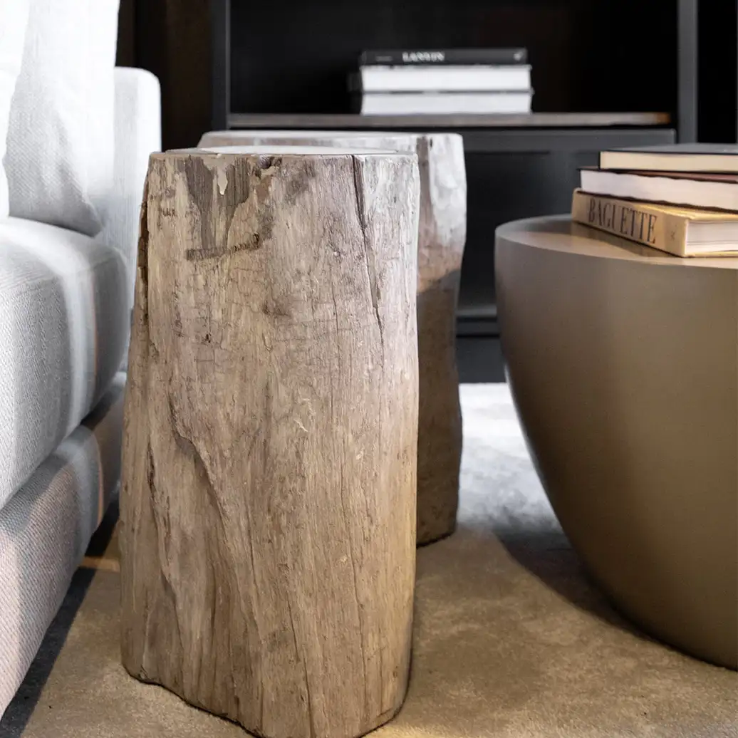 Side table Colorado 50 cm charcoal teak