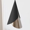 Cornet Lampshade Black/Steel