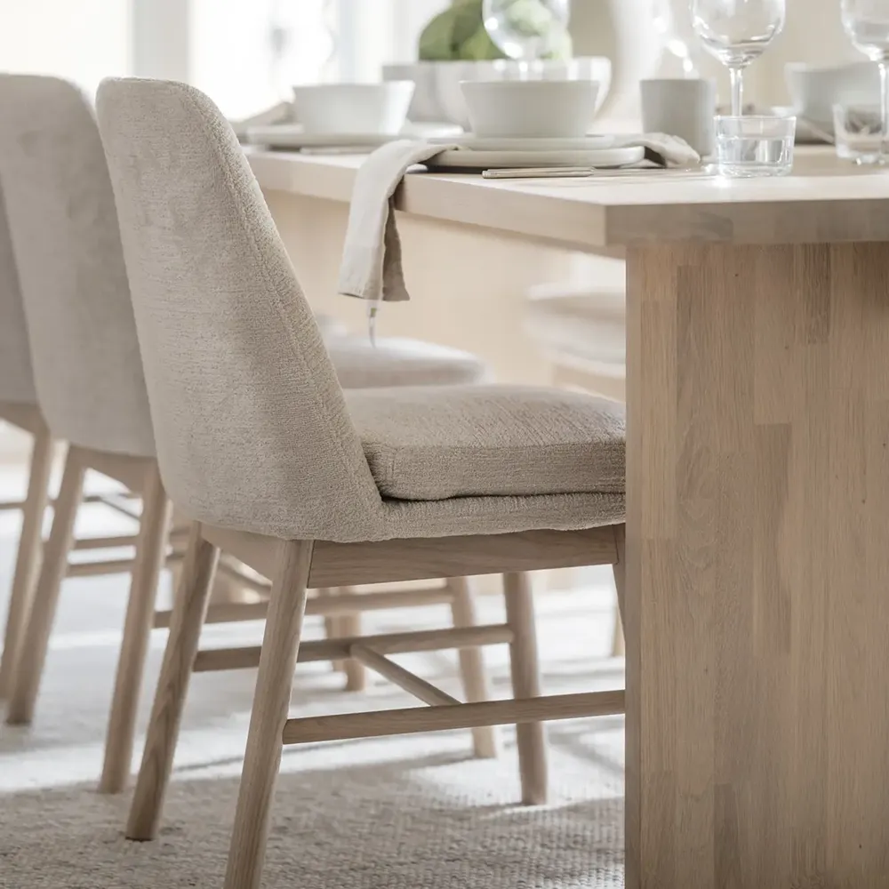 Emmett Dining table 240 white pigmented oak
