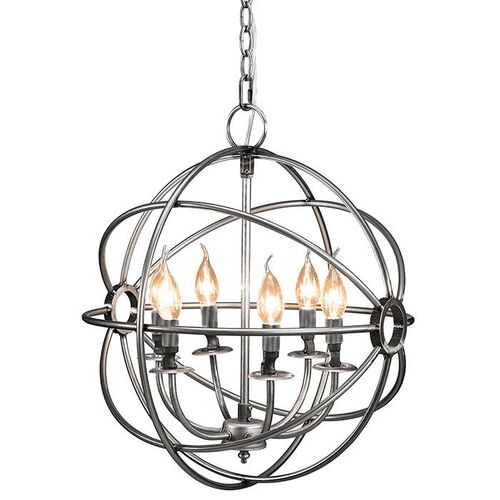 Crystal chandelier Rome Silver 53 Cm