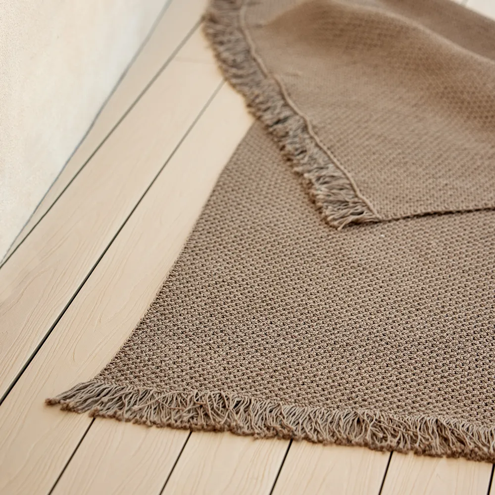 Knit carpet 240x170 cm Dark sand