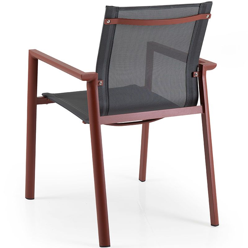 Delia stacking chair red/textile