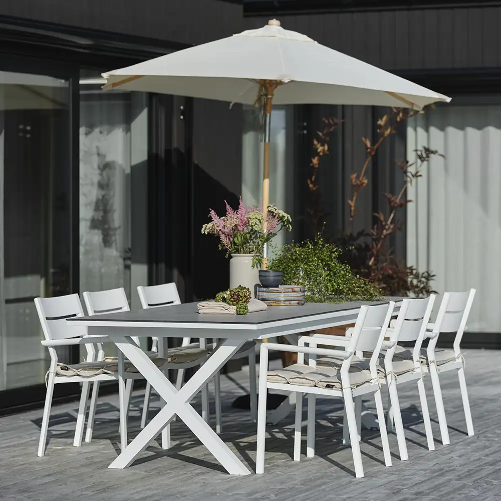 Trieste wooden parasol 2.5 m/natural FSC