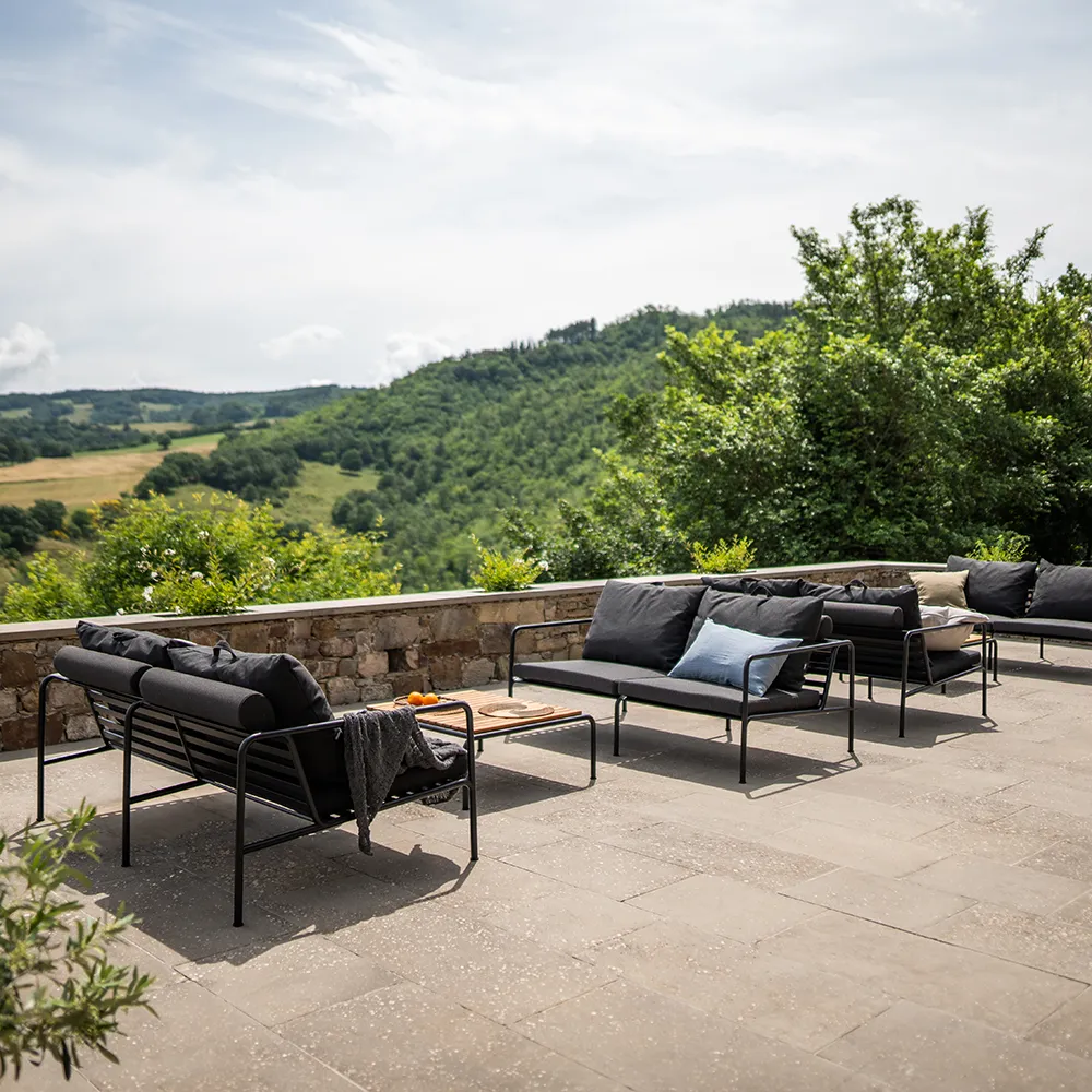 Avon 2 seater sofa Slate/White