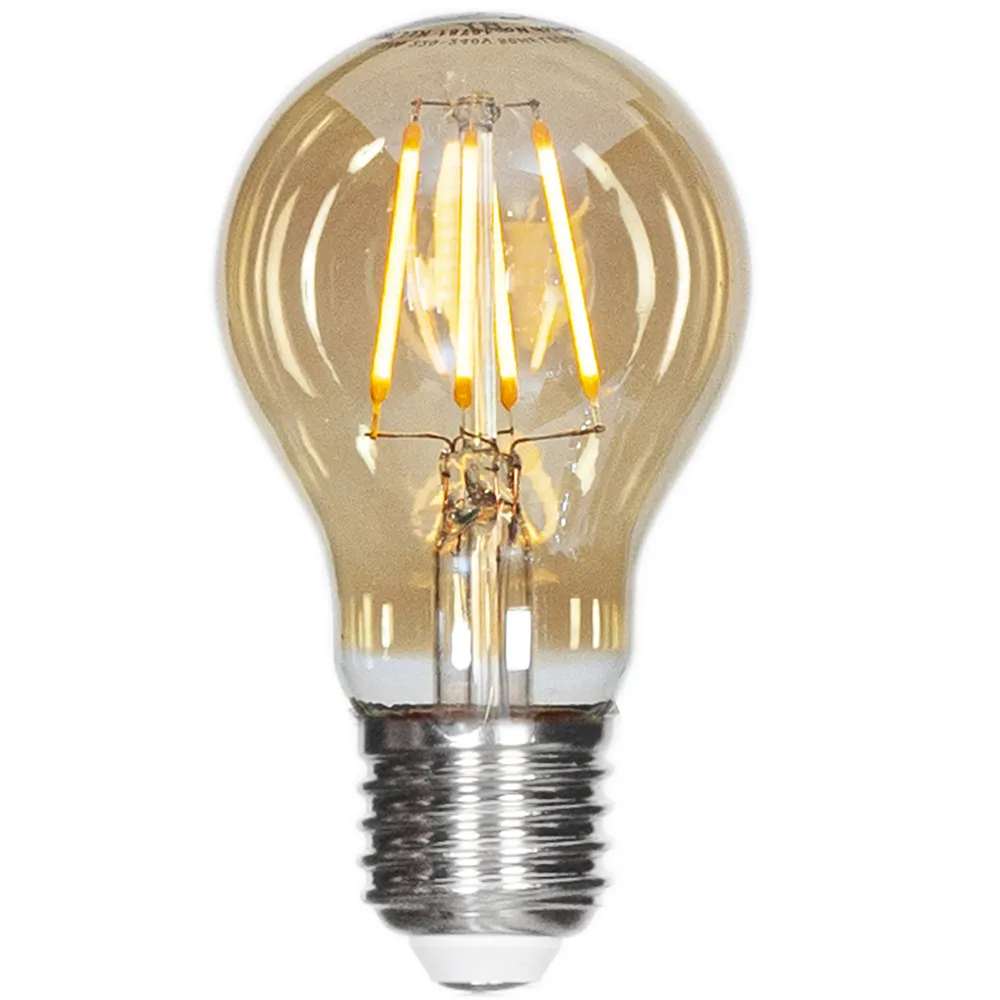 Filament light source LED dimmable E27 4W Ø60mm Amber